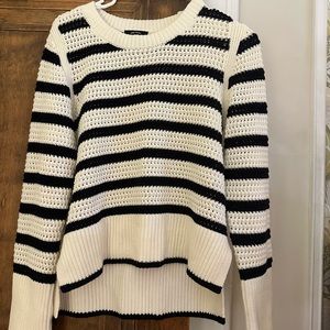Me+em black and white stripe sweater